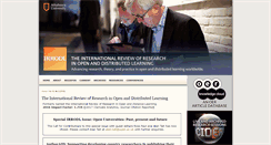 Desktop Screenshot of irrodl.org